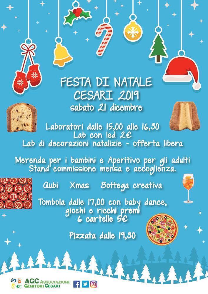 Feste Di Natale Per Bambini.Festa Di Natale 2019 Agc Associazione Genitori Cesari